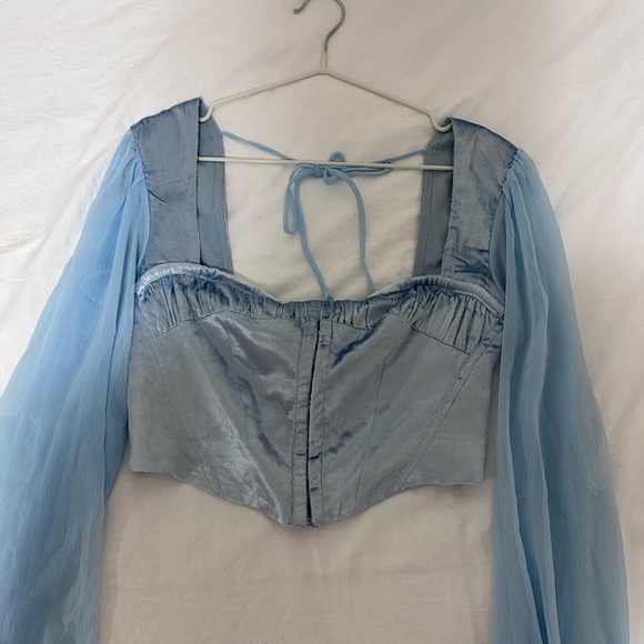 urban outfitters peggy velvet corset top - Picture 2 of 5